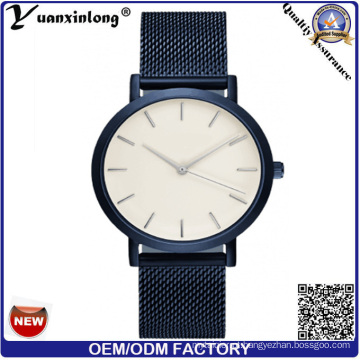 Yxl-278 Japão Movimento Fob OEM Men Watch Banda de Malha de Aço Inoxidável Moda Assista Vogue Encantador Relógio de Pulso Das Senhoras Atacado